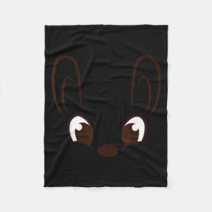 Bunny Boy Face Rabbit Halloween Costume Easter Fleece Blanket