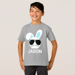 Bunny Boys de Pâques personnalisés T-shirt de base