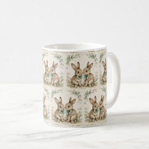 Bunny Breeze Mugs: Spring Sip Joy 🍃🐇 Coffee Mug