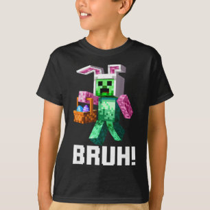 Bunny Bruh Meme Easter Day Dab Funny Bunny Teens B T-Shirt