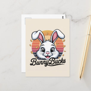 Bunny Bucks Postcard