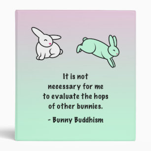 Bunny Buddhism "Hops of Other Bunnies" Binder