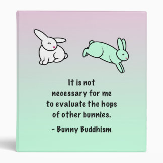 Bunny Buddhism "Hops of Other Bunnies" Binder