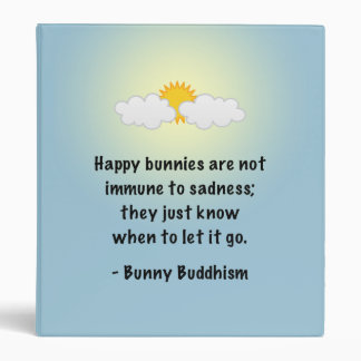 Bunny Buddhism "Let It Go" Binder