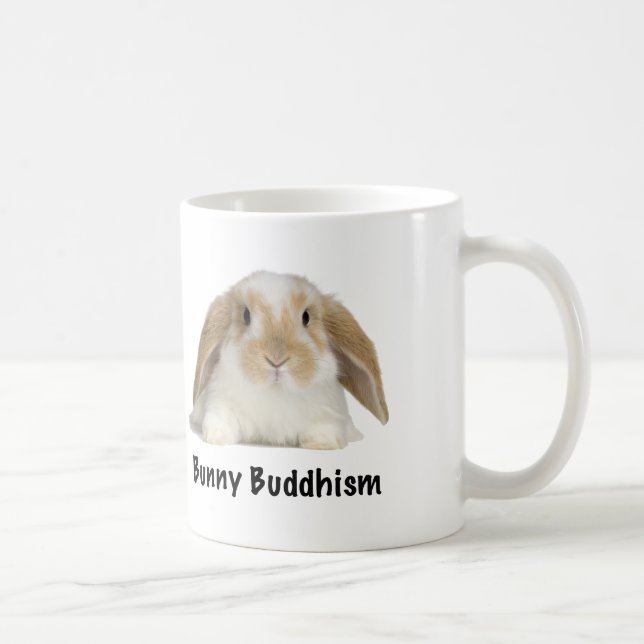 Bunny Buddhism Tagline Mug (Right)