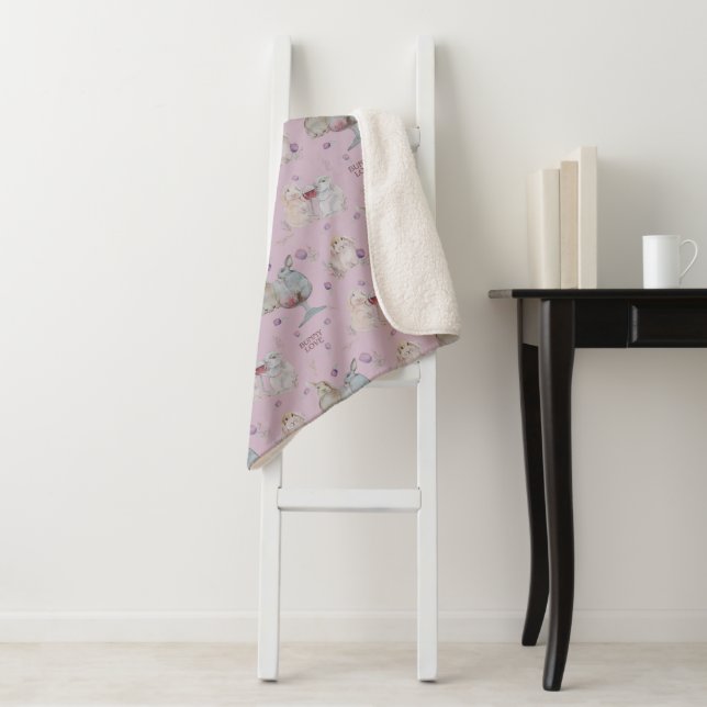 Bunny Buddies print blanket (In Situ)