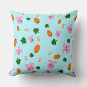 Bunny bunny throw pillow