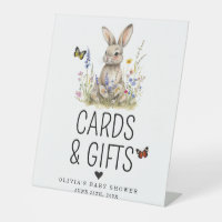 Bunny Cards and Gifts Table top Sign