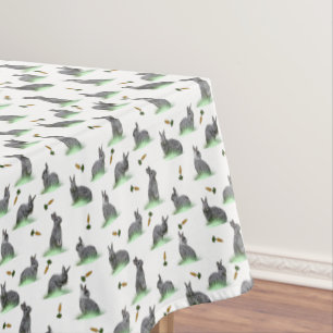 Bunny Carrot Craze Tablecloth (choose colour)
