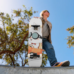 Bunny Carrot Hopping Ride Skateboard