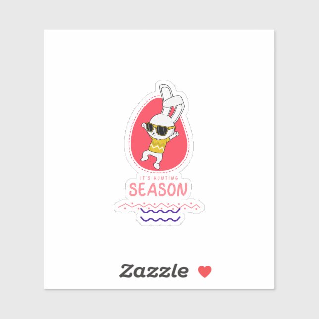 Bunny Cartoon Cute Animal Hunting Rabbit (Sheet)