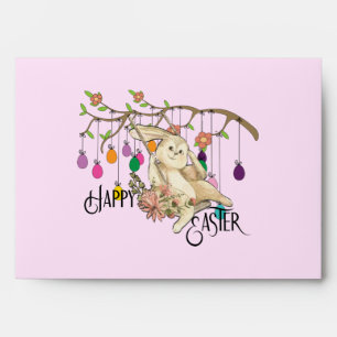 Bunny Celebrates Easter Day Envelope
