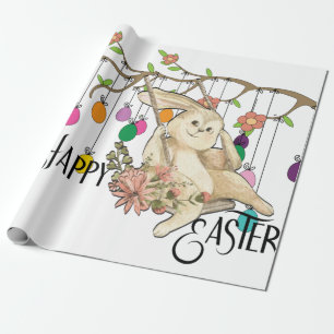 Bunny Celebrates Easter Day Wrapping Paper