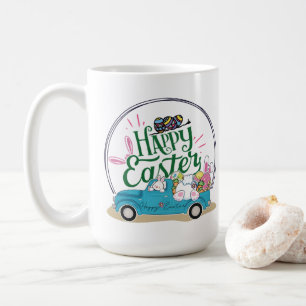 Bunny célèbre la Mug de café de la fête de Pâques