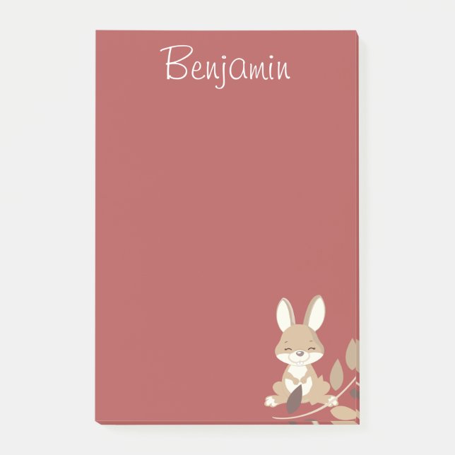Bunny Charm Post-it Notes (Front)