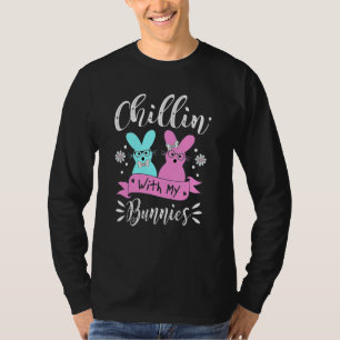 Bunny Chillin With My Bunnies Men Women Kids Happy T-Shirt