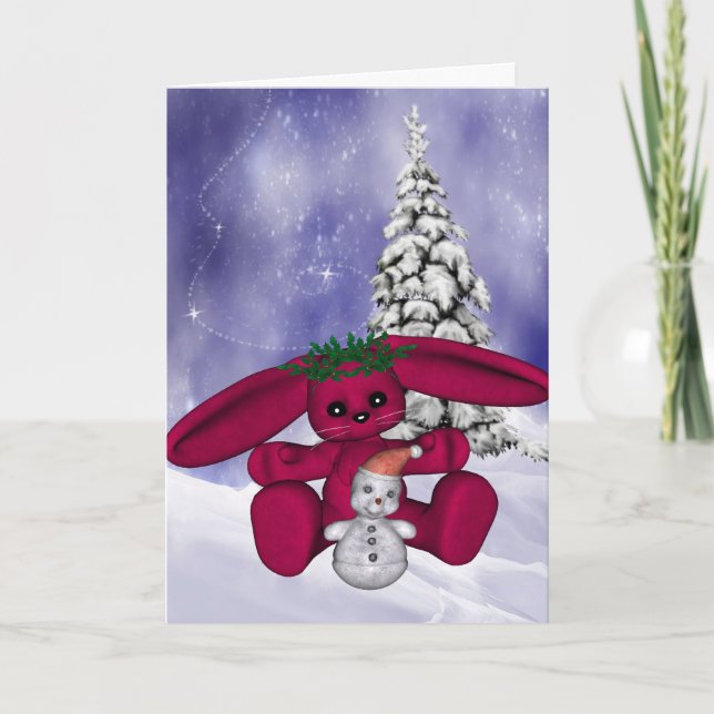 Bunny Christmas Card (Front)