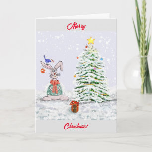  Bunny Christmas Card