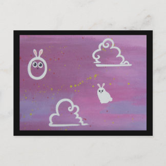 bunny clouds postcards