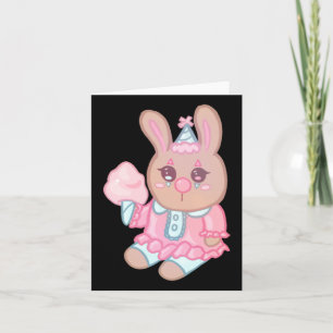 Bunny Clown Sticker  Card