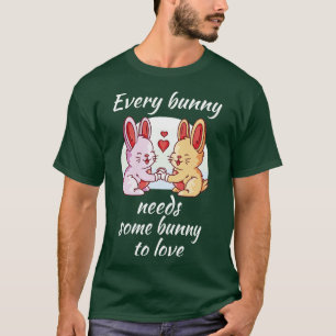Bunny Couple Love Heart Easter Lovers T-Shirt
