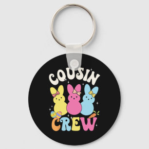 Bunny Cousin Crew Easter Day Family Squad Group Ma Keychain