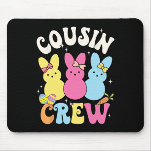 Bunny Cousin Crew Easter Day Family Squad Group Ma Mouse Pad