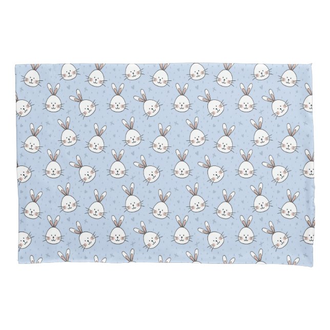Bunny Cute rabbit pattern children birthday party Pillowcase (Front)