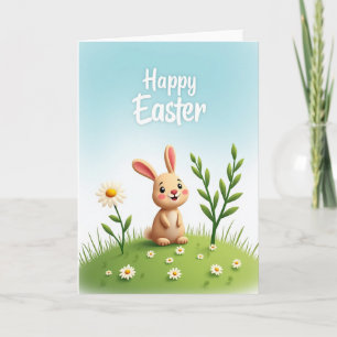Bunny Daisy Springtime Card