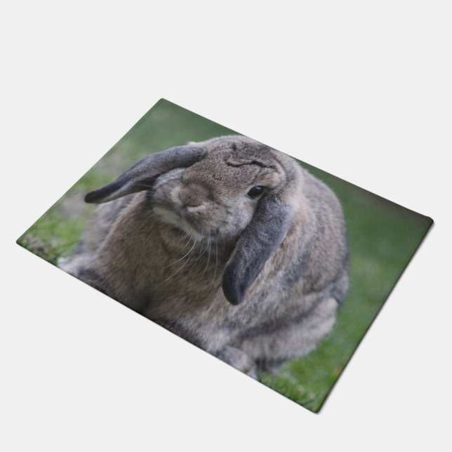 bunny doormat (Angled)