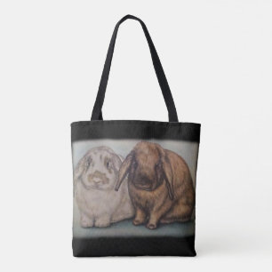 Bunny Drawing Rabbit Animal Art Tote Bag