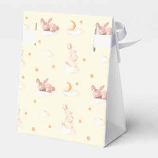 Bunny Dreams Neutral Baby Shower Favor Box