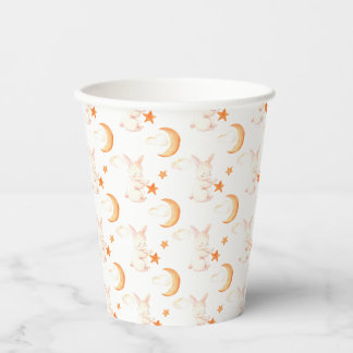 Bunny Dreams Neutral Baby Shower Paper Cups