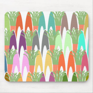 Bunny Ears and Carrots Mouse Pad
