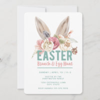 Bunny Ears | Easter Brunch & Egg Hunt Invitation