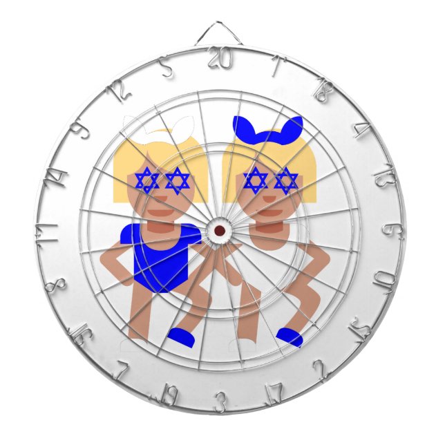 bunny ears hanukkah dartboard (Front)