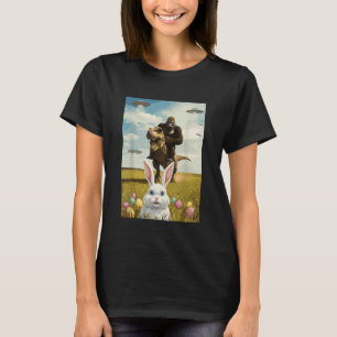 Bunny Easter Bigfoot Dino UFO Selfie Funny Sasquat T-Shirt