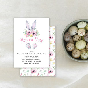 Bunny Easter Brunch & Egg Hunt Invitation