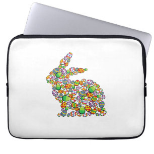 Bunny Easter Egg Hunting Cute Rabbit Spring Laptop Sleeve