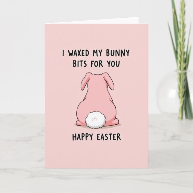 Bunny Easter Fun Greeting Card (Front)