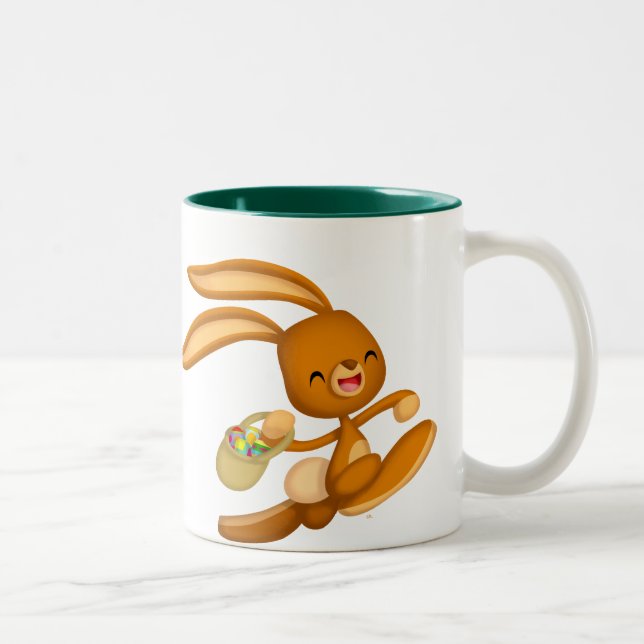 Bunny Easter on the Loose!! cartoon mug (Right)