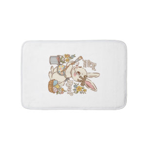 Bunny Egg But Did You Dye Funny Cute Easter Rabbit Bath Mat