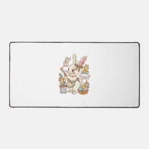Bunny Egg But Did You Dye Funny Cute Easter Rabbit Desk Mat