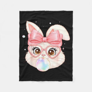 Bunny Egg Funny For Kids Girls Boys Women Youth Ea Fleece Blanket