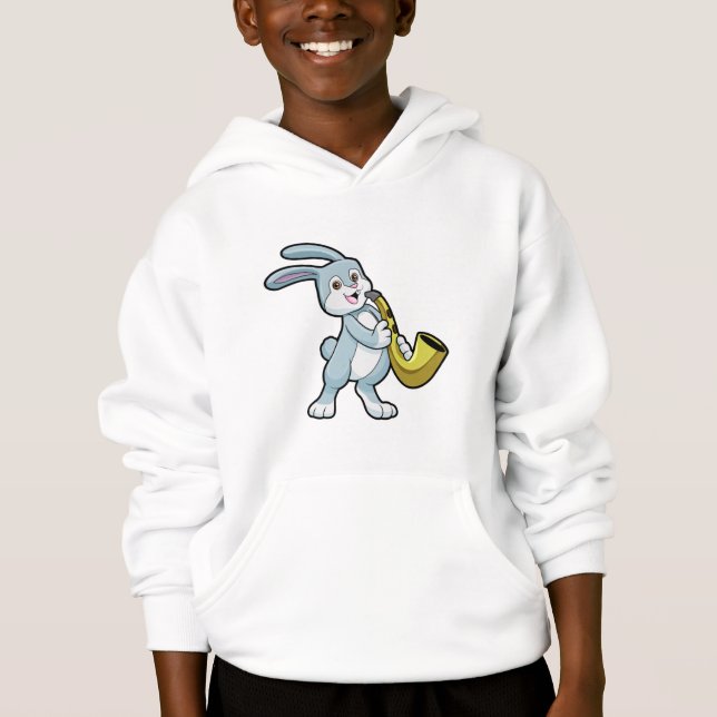 Bunny en musique avec saxophone (Devant)