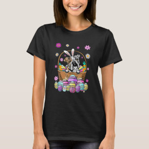Bunny English Bulldog Dog Easter Eggs Funny Easter T-Shirt