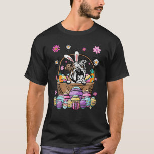 Bunny English Bulldog Dog Happy Easter Day Lover E T-Shirt