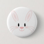 Bunny Face 2 Inch Round Button<br><div class="desc">cute bunny face in pink</div>