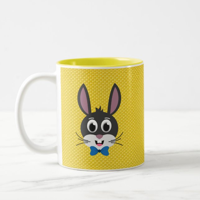 Bunny Face Boy-32886 Two-Tone Coffee Mug (Left)
