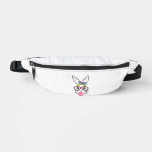 Bunny Face Bubblegum Blowing Glasses Headband Happ Fanny Pack